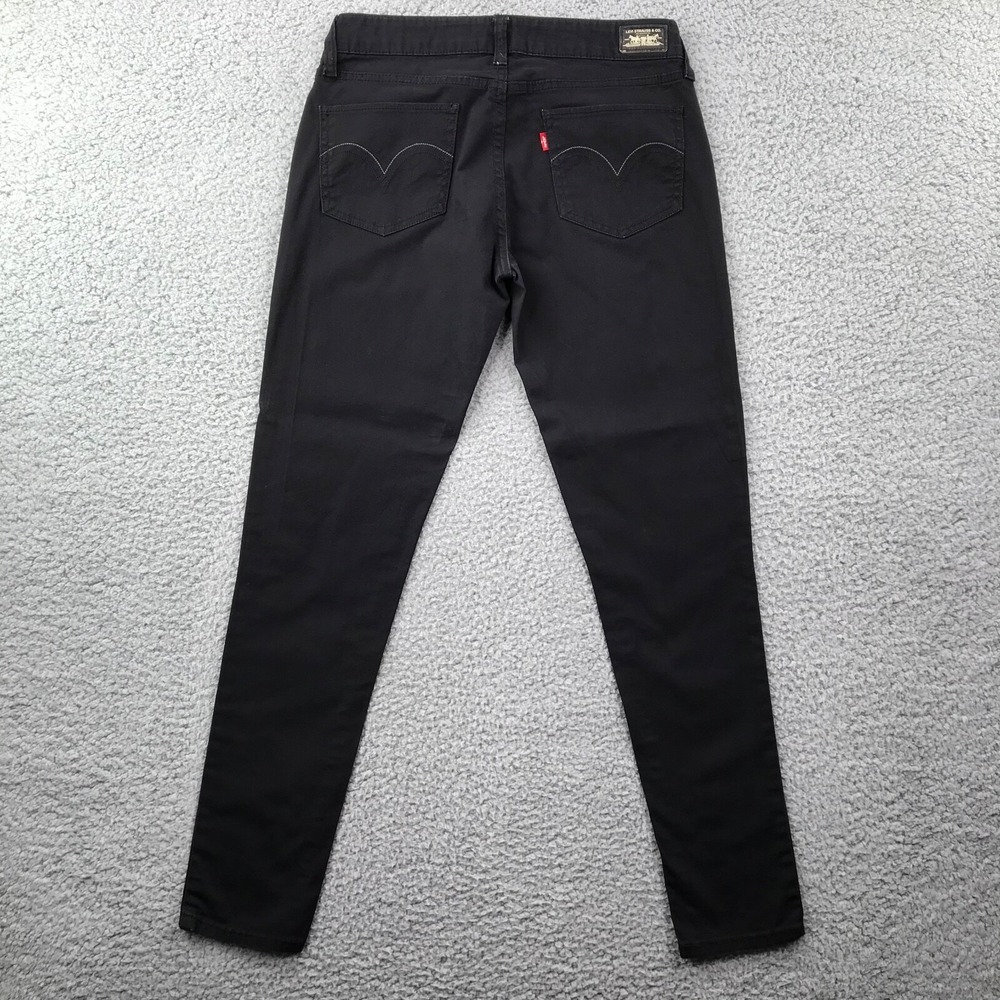 LEVIS 535 LEGGING Size 28‎ Black Lightweight Twill Pant